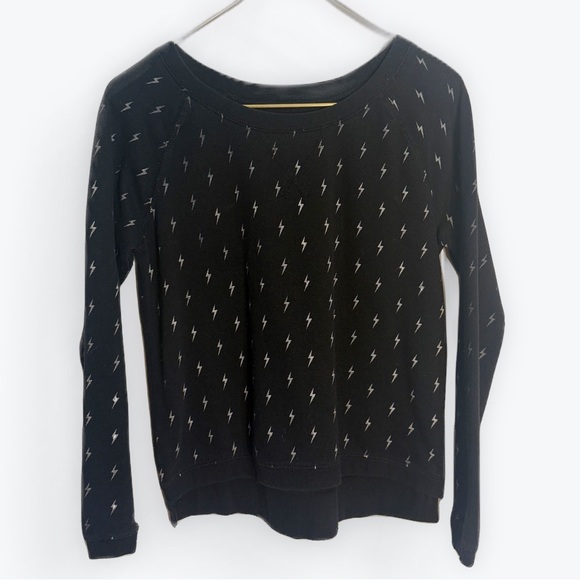 Vans Tops - Vans Black Lightning Bolt Sweatshirt